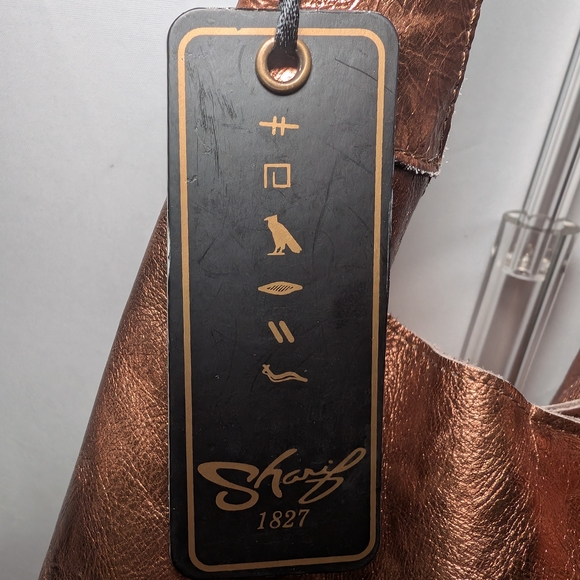 Sharif Metallic Bronze Hobo Bag With Coin Purse - Picture 3 of 7